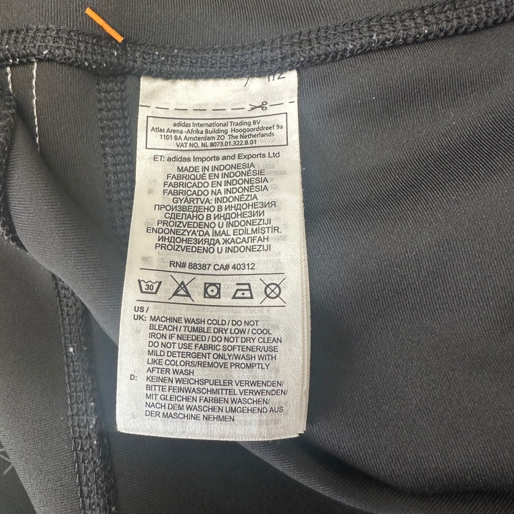 Adidas Training Leggings 3-Stripe Climalite Athletic‎ Black Womens XL - Picture 11 of 12